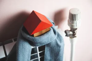 model-house-scarf-radiator-indoors